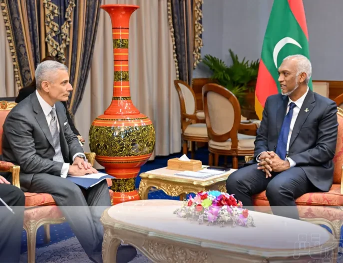 އެމެރިކާގެ ސްޓޭޓް ޑިޕާޓްމަންޓްގެ އަމީންއާންމުގެ ނައިބު، ރާއްޖޭގެ ރައީސުލް ޖުމްހޫރިއްޔާ އަރިހަށް އިހްތިރާމްގެ ޒިޔާރަތެއް